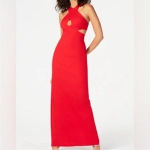 Brand new red Aidan Mattox evening gown
